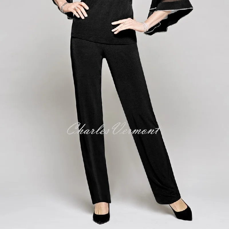 Tia Wide Leg Trouser – Style 71179-7093-9000 (Black)