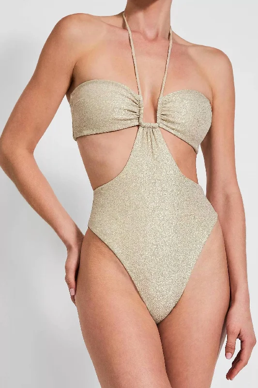 Romi Full Piece Swimsuit In Champagne