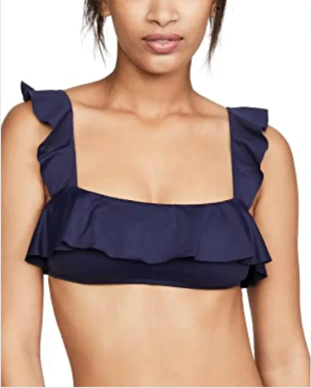 So Solid Jane Bikini Top In Peacoat