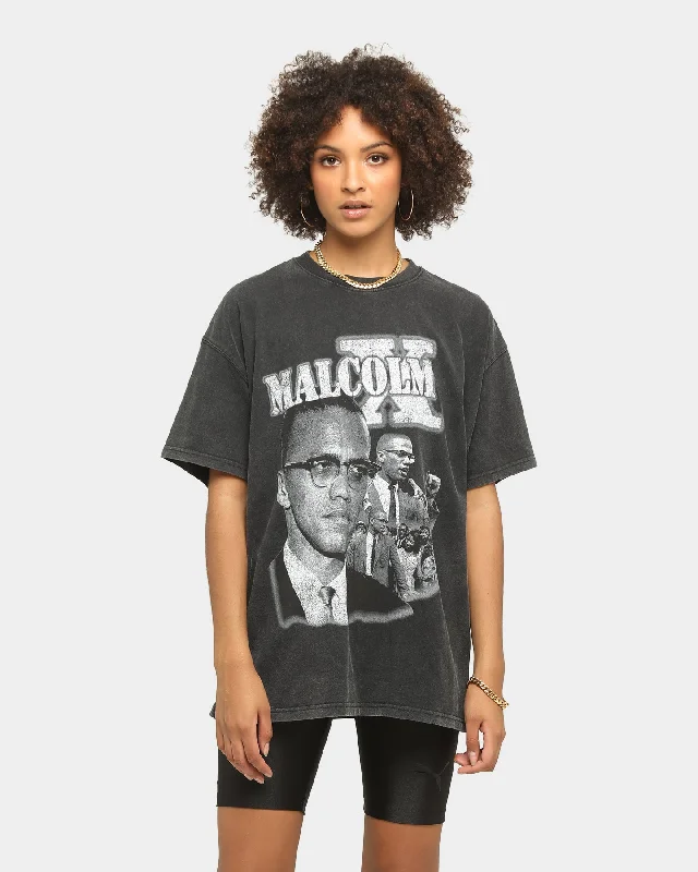 American Thrift Malcom X Vintage T-Shirt Black Wash