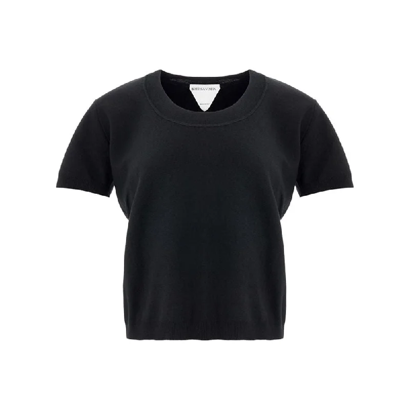 Bottega Veneta Black Cashmere Tops & T-Shirt