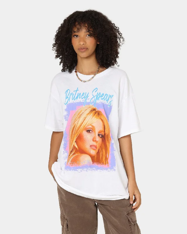 Britney Spears 80s Pastel T-Shirt White