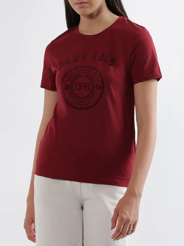 Gant Red Logo Regular Fit T-Shirt