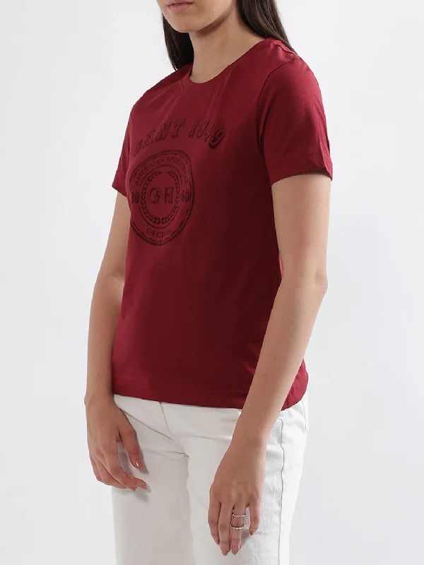 Gant Red Logo Regular Fit T-Shirt