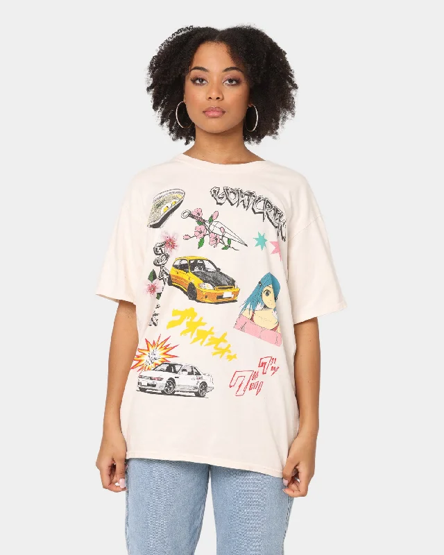 Goat Crew All Over Manga Vintage T-Shirt Off White