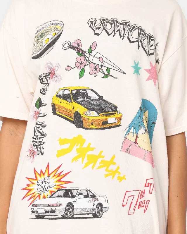 Goat Crew All Over Manga Vintage T-Shirt Off White