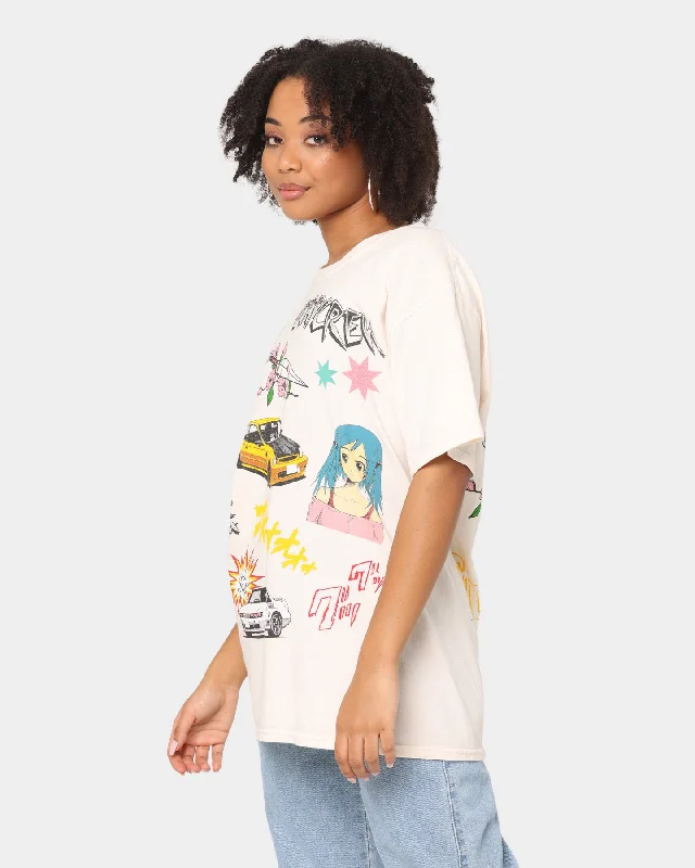 Goat Crew All Over Manga Vintage T-Shirt Off White