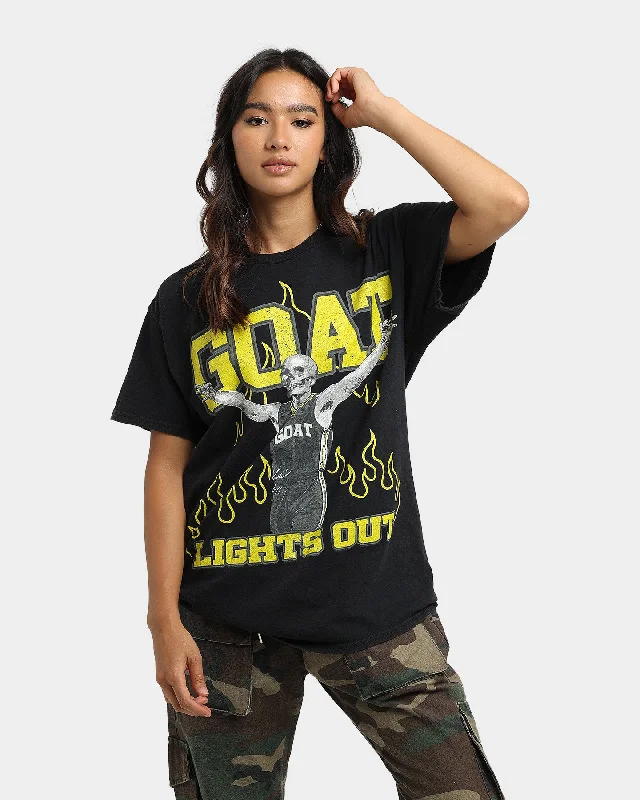 Goat Crew Lights Out Vintage T-Shirt Black Wash