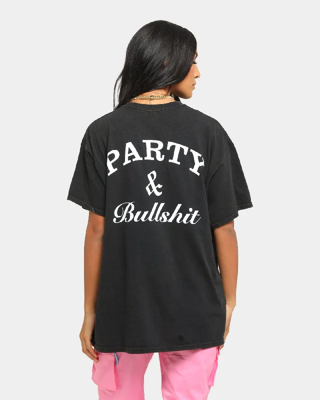 Goat Crew Party & Bullshit Vintage T-Shirt Black Wash