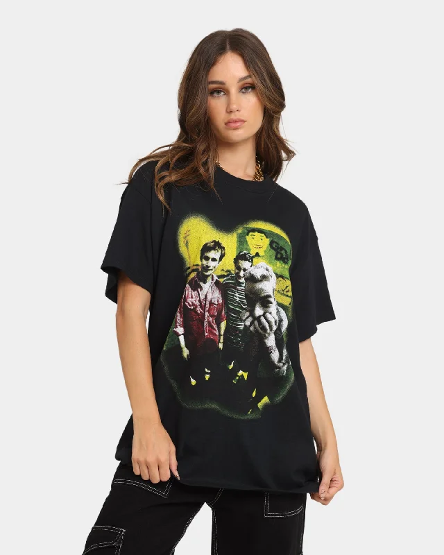 Green Day Neon Photo T-Shirt Black