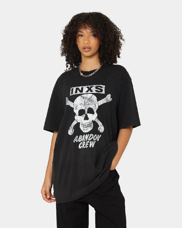 INXS Abandon Crewneck T-Shirt Washed Black