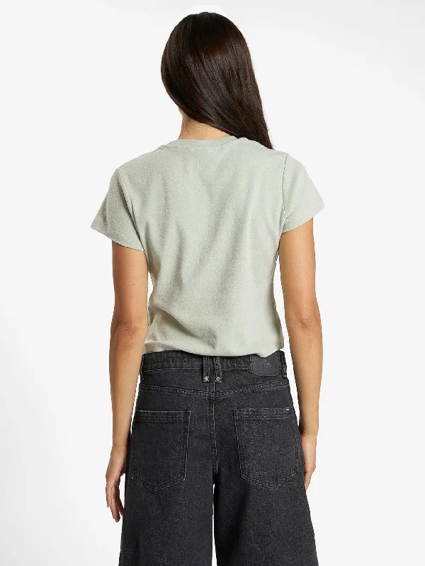 Minimal Thrills Mini Tee - Sage Grey