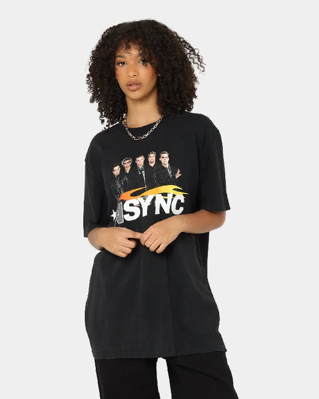 NSYNC Celebrity Photo T-Shirt Washed Black