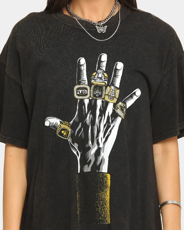 Retro Kings 6 Rings Vintage T-Shirt Black Wash