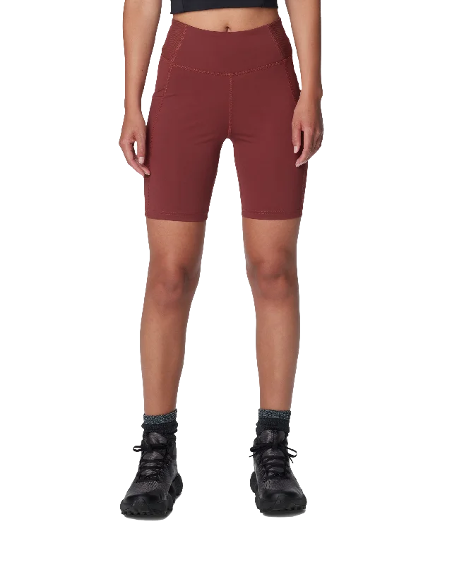 Boundless Trek Half Tight Shorts in Spice