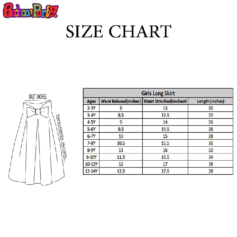 Girls Cotton Poplin Long Skirt Lantana-Multi