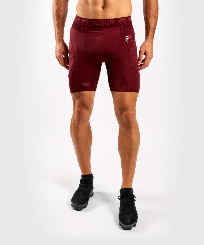 Venum G-Fit Compression Shorts - Burgundy