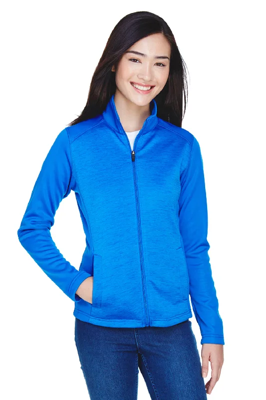 Devon & Jones Womens Newbury Fleece Full Zip Sweatshirt - French Blue