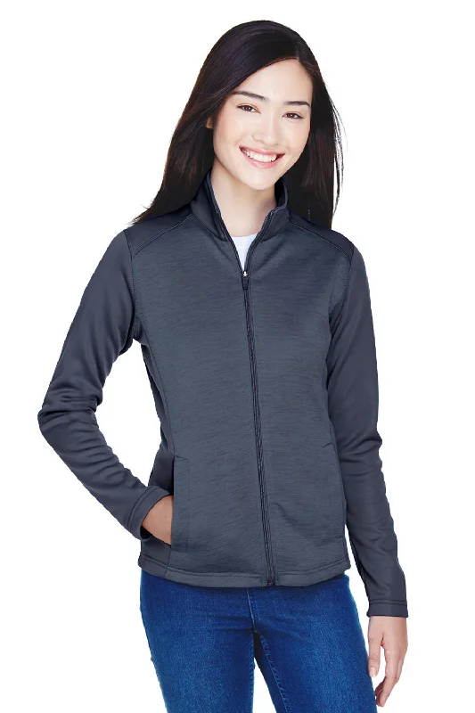 Devon & Jones Womens Newbury Fleece Full Zip Sweatshirt - Navy Blue