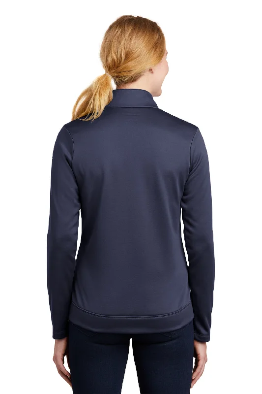 Nike Womens Therma-Fit Moisture Wicking Fleece Full Zip Sweatshirt - Midnight Navy Blue