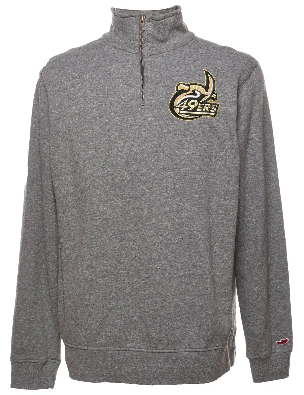 Quarter-Zip 49ers Printed Sweatshirt - M