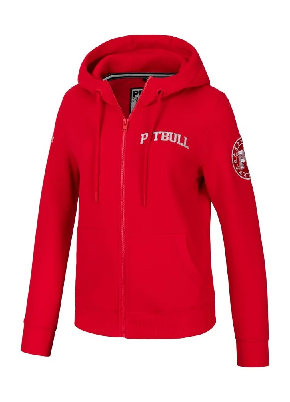 Women's zip-up hoodie French Tyrian